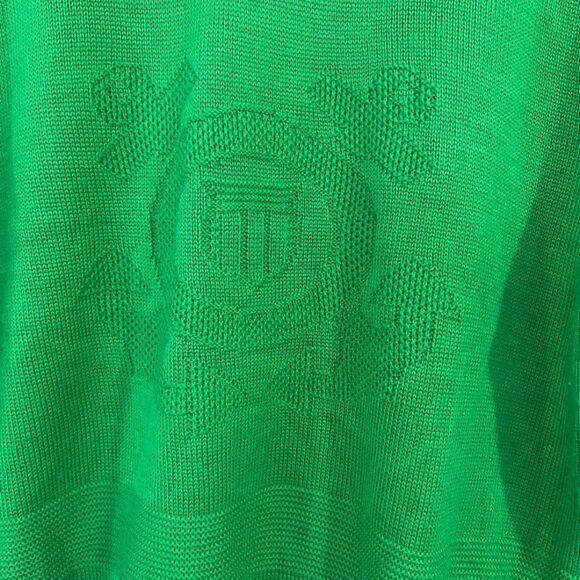 Anchors Embossed Emblem on Women’s Green Mock Turtleneck Sweater. - Picture 5 of 11